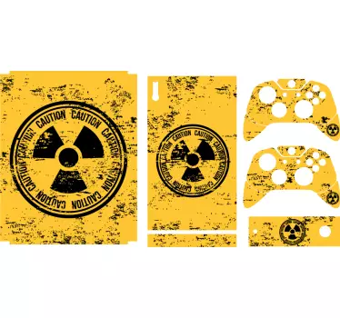 Xbox skin mit gefahrenwarnung design - TenStickers