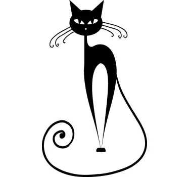 Elegante Katze Sticker - TenStickers