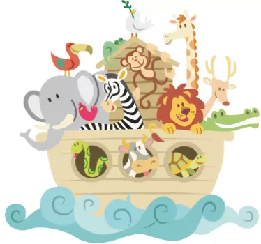 Wandtattoo Arche Noah für Kinder - TenStickers