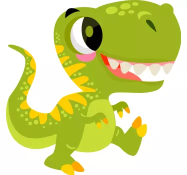 Türfolie Süßer baby-dinosaurier mit schuppen - TenStickers