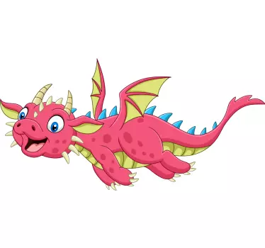 Wandstickers Kinderzimmer Fliegender dinosaurier mit flügeln - TenStickers