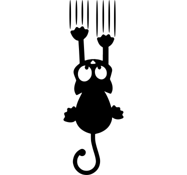 Kühlschrank Folie Katze fällt brauch - TenStickers