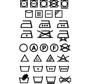Waschmaschiene Sticker - TenStickers