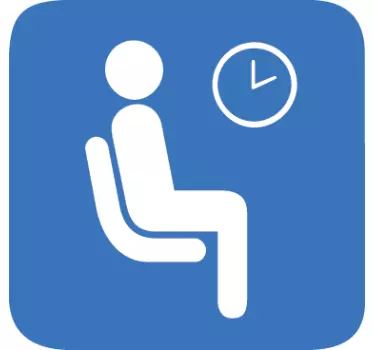Sticker Wartezimmer - TenStickers