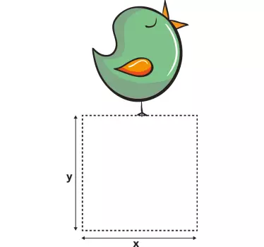 Lichtschalter Aufkleber Singender Vogel - TenStickers