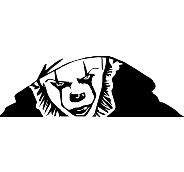 Aufkleber Auto Erschreckend clown spähen - TenStickers