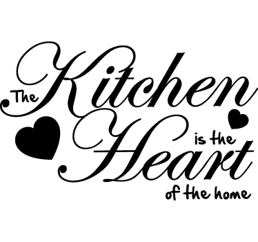 Wandtattoo Küche Heart of Home Aufkleber - TenStickers