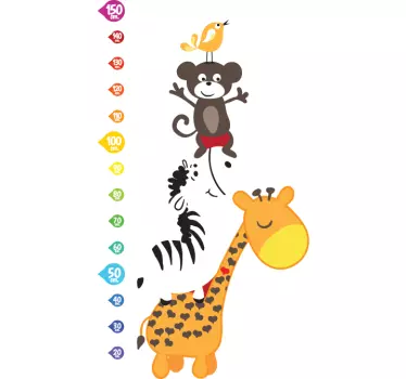 Tiere Maßband Aufkleber - TenStickers