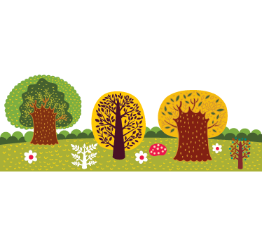 Wandtattoo bunte Herbststimmung - TenStickers