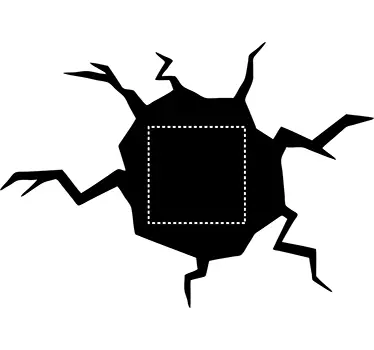 Loch Lichtschalter Aufkleber - TenStickers