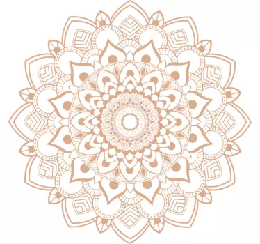 Wandtattoo Cremefarbenes mandala - TenStickers