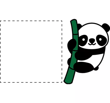 Wandtattoo Lichtschalter Süßer kletterpanda - TenStickers