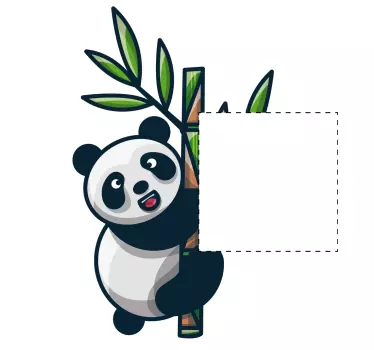 Lichtschalter aufkleber verspieltes panda design - TenStickers