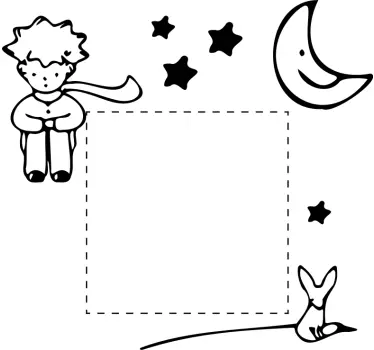 Wandtattoo Lichtschalter Der kleine prinz - TenStickers