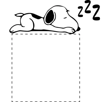 Wandtattoo Lichtschalter Schnüffelnd schlafen - TenStickers