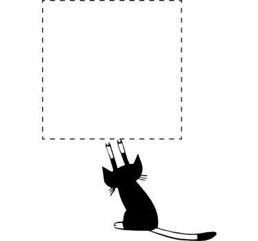 Lichtschalter Aufkleber lustiges katzenkratzen - TenStickers