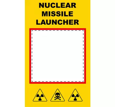Lichtschalter Aufkleber atomraketenwerfer - TenStickers