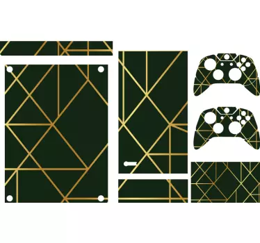 Xbox skin im geometrischen grünen stil - TenStickers