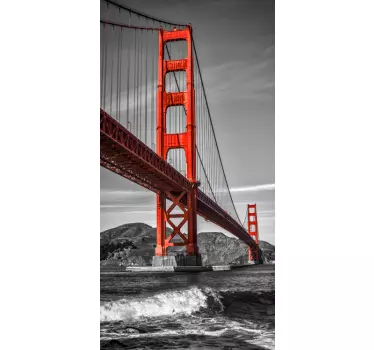 Golden Gate Kühlschrank Folie - TenStickers