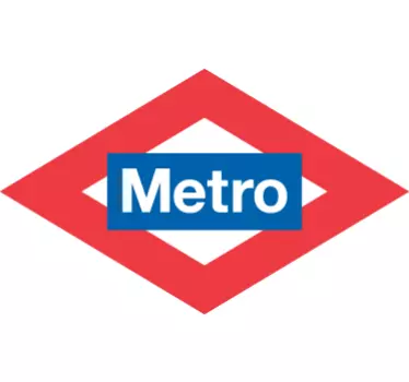 Metro Schild Aufkleber - TenStickers