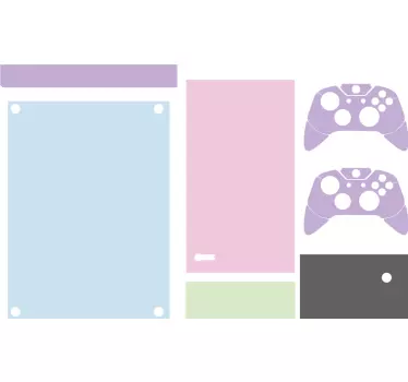 Xbox skin in einfarbigem rosa - TenStickers