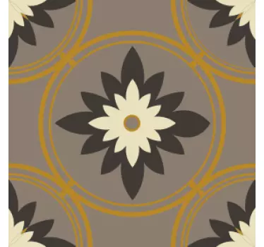 Fliesenaufkleber florales geometrisches muster - TenStickers