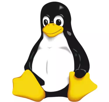 Linux Pinguin Laptop Sticker - TenStickers