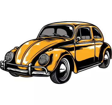 Autoaufkleber klassischer käfer - TenStickers