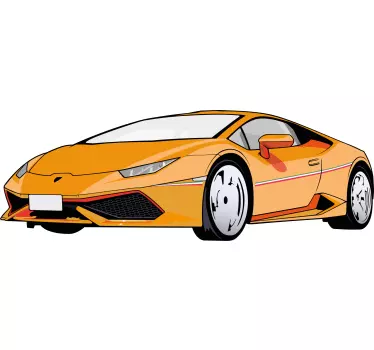 Autoaufkleber dynamisches sportfahrzeug - TenStickers