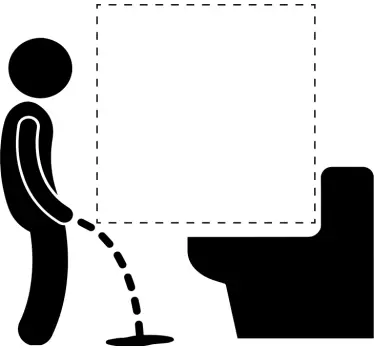 Lichtschalter aufkleber mit badezimmer humor - TenStickers