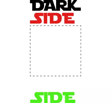 Lichtschalter Aufkleber dunkle seite und helle seite - TenStickers