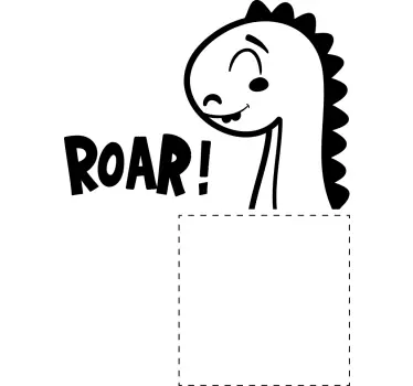 Lichtschalter Aufkleber lächelndes dinosaurierbrüllen - TenStickers