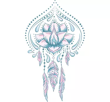 Wandtattoo Natur lotusblumendekor - TenStickers