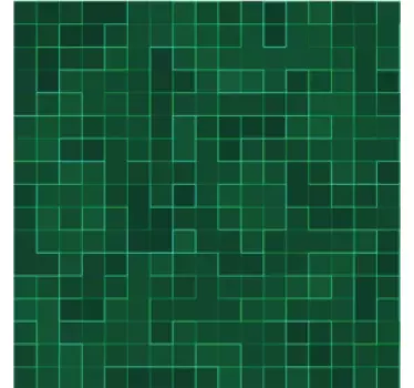 Fliesenaufkleber geometrisches grünes motiv - TenStickers