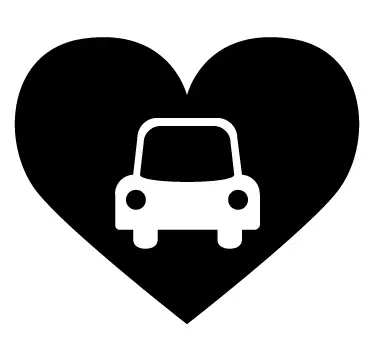Sticker Auto Herz - TenStickers