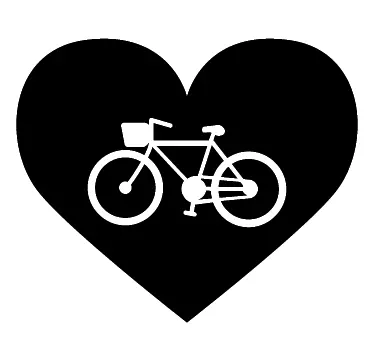 Fahrrad Liebe Aufkleber - TenStickers