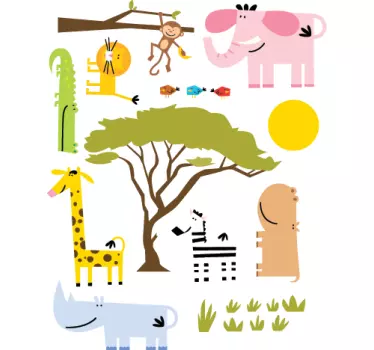 Savanne Afrika Aufkleber - TenStickers