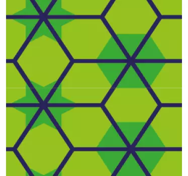Fliesenaufkleber sechseckiges musterdesign - TenStickers