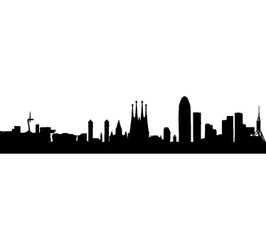 Barcelona Wandtattoo - TenStickers
