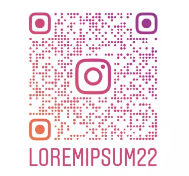 Personalisierter Instagram Aufkleber QR Code - TenStickers