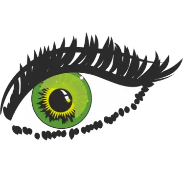 Grünes Auge Sticker - TenStickers