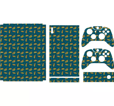 Xbox skin mit bananenmuster cover - TenStickers