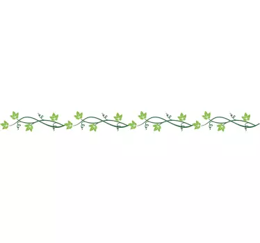 Wandtattoo filligrane Pflanzenranke Bordüre - TenStickers