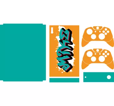Xbox skin graffiti konsole wrap - TenStickers