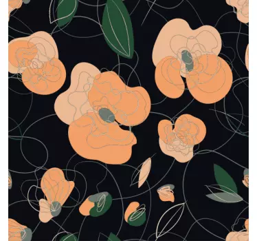 Fliesenaufkleber mit botanisch inspiriertem design - TenStickers