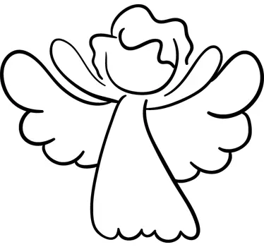Engel mit Flügeln Sticker - TenStickers