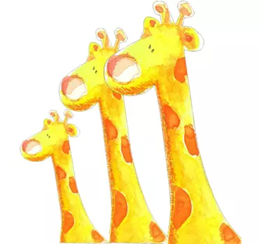 Drei Giraffen Aufkleber - TenStickers