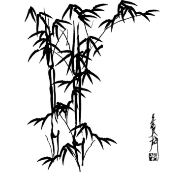 Wandtattoo Bambus - TenStickers