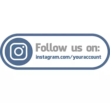 Follow Us Instagram Sticker - TenStickers