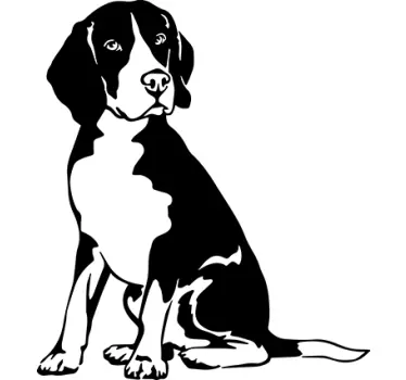 Wandtattoo Beagle - TenStickers